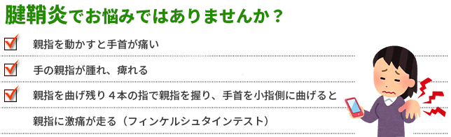 腱鞘炎の症状